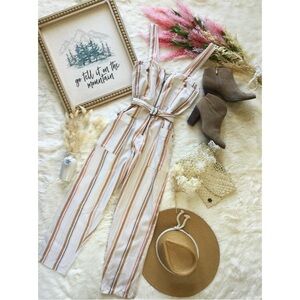 Billabong Nutmeg & Flax Cotton Jumpsuit